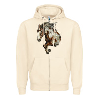 Mustang Horse Zipper Hoodie | Teevron