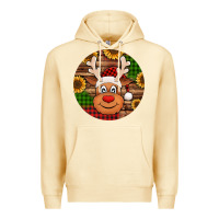 Pina Colada cute reindeer head Christmas Premium Hoodie - Jasminsmagicworld