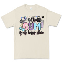 Bone the gym is my happy place Premium Tee - MaliasSmallBusiness