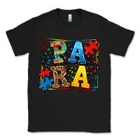 Black autism leopard frame para Classic Tee - LillyAllenDesigns