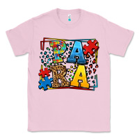 Bubblegum Pink autism leopard frame para Classic Tee - LillyAllenDesigns