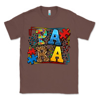 Chestnut autism leopard frame para Classic Tee - LillyAllenDesigns
