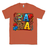 Copper autism leopard frame para Classic Tee - LillyAllenDesigns