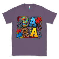 Lavender autism leopard frame para Classic Tee - LillyAllenDesigns