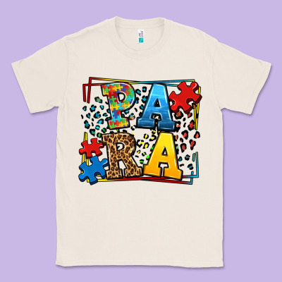 Autism Leopard Frame Para Classic Tee Designed By Lillyallendesigns