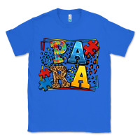 True Royal autism leopard frame para Classic Tee - LillyAllenDesigns