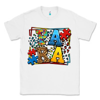 White autism leopard frame para Classic Tee - LillyAllenDesigns