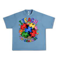 Pebble Blue i teach au some kids Urban Heavy Tee - JahusDesignShop