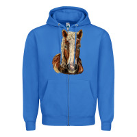 True Royal Belgian Horse Zipper Hoodie - LillyAllenDesigns