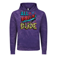 Cloud Purple all american dude Vintage Hoodie - Zillion Design Studio