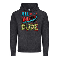 Vintage Black all american dude Vintage Hoodie - Zillion Design Studio