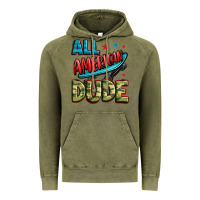 Vintage Olive all american dude Vintage Hoodie - Zillion Design Studio