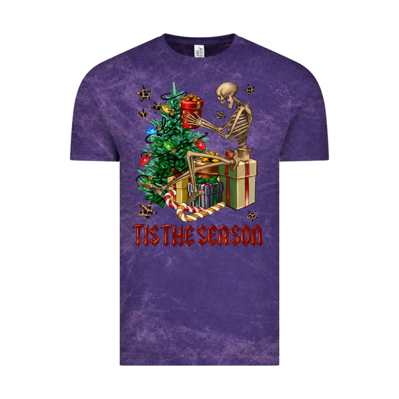 Skeleton Tis The Season Vintage Tee by FaDigitalArtStudio | Teevron