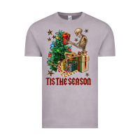 Vintage Zinc Skeleton tis the season Vintage Tee - FaDigitalArtStudio