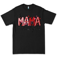Black this mama wears her heart on her gleeve Premium Tee - MaliasSmallBusiness