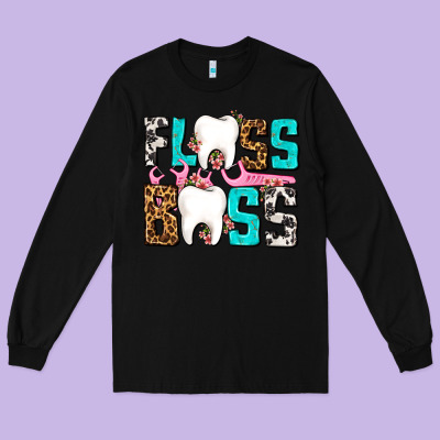 Floss Boss Long Sleeve Tee Designed By Adodesignshop