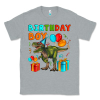Heather Grey birthday boy t rex Classic Tee - Artiststas