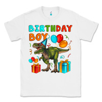 White birthday boy t rex Classic Tee - Artiststas