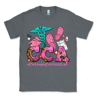 Charcoal Heather cca  continuing care assistant with crocs Classic Tee - AdoDesignShop