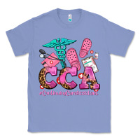 Colony Blue cca  continuing care assistant with crocs Classic Tee - AdoDesignShop