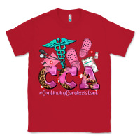 Red cca  continuing care assistant with crocs Classic Tee - AdoDesignShop