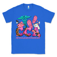 True Royal cca  continuing care assistant with crocs Classic Tee - AdoDesignShop
