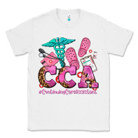 White cca  continuing care assistant with crocs Classic Tee - AdoDesignShop