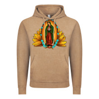 Vintage Coffee sunflower our lady of guadalupe Vintage Hoodie - JahusDesignShop