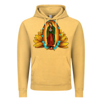 Vintage Mustard sunflower our lady of guadalupe Vintage Hoodie - JahusDesignShop