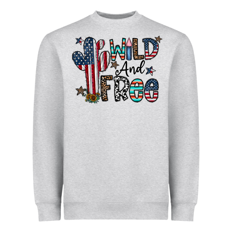 Wild And Free Heavyweight Sweatshirt by CowhideDigitalArt | Teevron