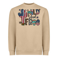 Mushroom wild and free Heavyweight Sweatshirt - CowhideDigitalArt