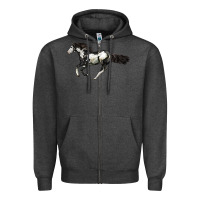 Charcoal Heather American Paint Horse Zipper Hoodie - LillyAllenDesigns