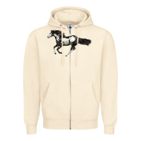 Sandshell American Paint Horse Zipper Hoodie - LillyAllenDesigns
