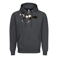 Smoke American Paint Horse Zipper Hoodie - LillyAllenDesigns
