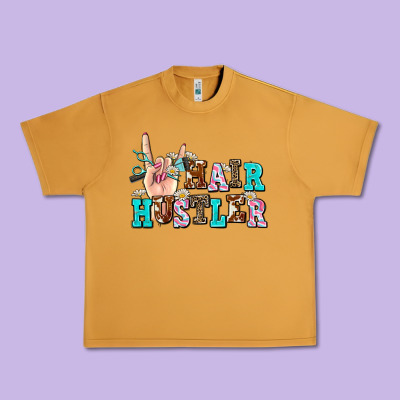 Hair Hustler Urban Heavy Tee Designed By Adodesignshop