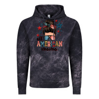 Cloud Black all american mama messy bun Vintage Hoodie - Zillion Design Studio