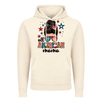 Vintage Artic all american mama messy bun Vintage Hoodie - Zillion Design Studio
