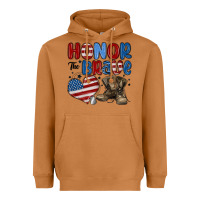 Meerkat honor the brave Heavyweight Hoodie - MaliasSmallBusiness