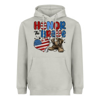 Moon Dust honor the brave Heavyweight Hoodie - MaliasSmallBusiness