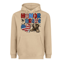 Mushroom honor the brave Heavyweight Hoodie - MaliasSmallBusiness