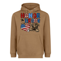 Toasted Coconut honor the brave Heavyweight Hoodie - MaliasSmallBusiness