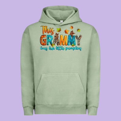 Customized This Grammy Loves Her Little Pumpkins Urban Hoodie Designed By Texasbilliewilder