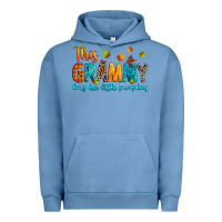 Pigment Pebble Blue customized this grammy loves her little pumpkins Urban Hoodie - texasbilliewilder