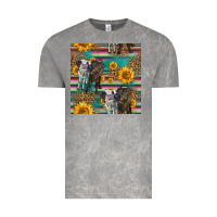 Cloud Rock two cute heifers seamless pattern Vintage Tee - HRA Design Shop