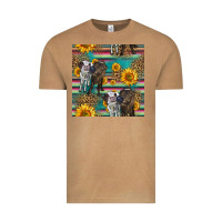 Vintage Camel two cute heifers seamless pattern Vintage Tee - HRA Design Shop