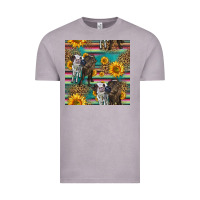 Two Cute Heifers Seamless Pattern Vintage Tee | Teevron