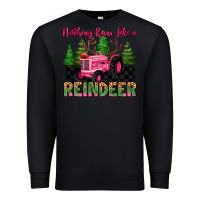 Black nothing runs like a reindeer Premium Sweatshirt - MaliasSmallBusiness