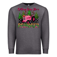 Charcoal Heather nothing runs like a reindeer Premium Sweatshirt - MaliasSmallBusiness