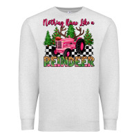 Oatmeal Heather nothing runs like a reindeer Premium Sweatshirt - MaliasSmallBusiness