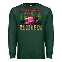 Sports Green nothing runs like a reindeer Premium Sweatshirt - MaliasSmallBusiness